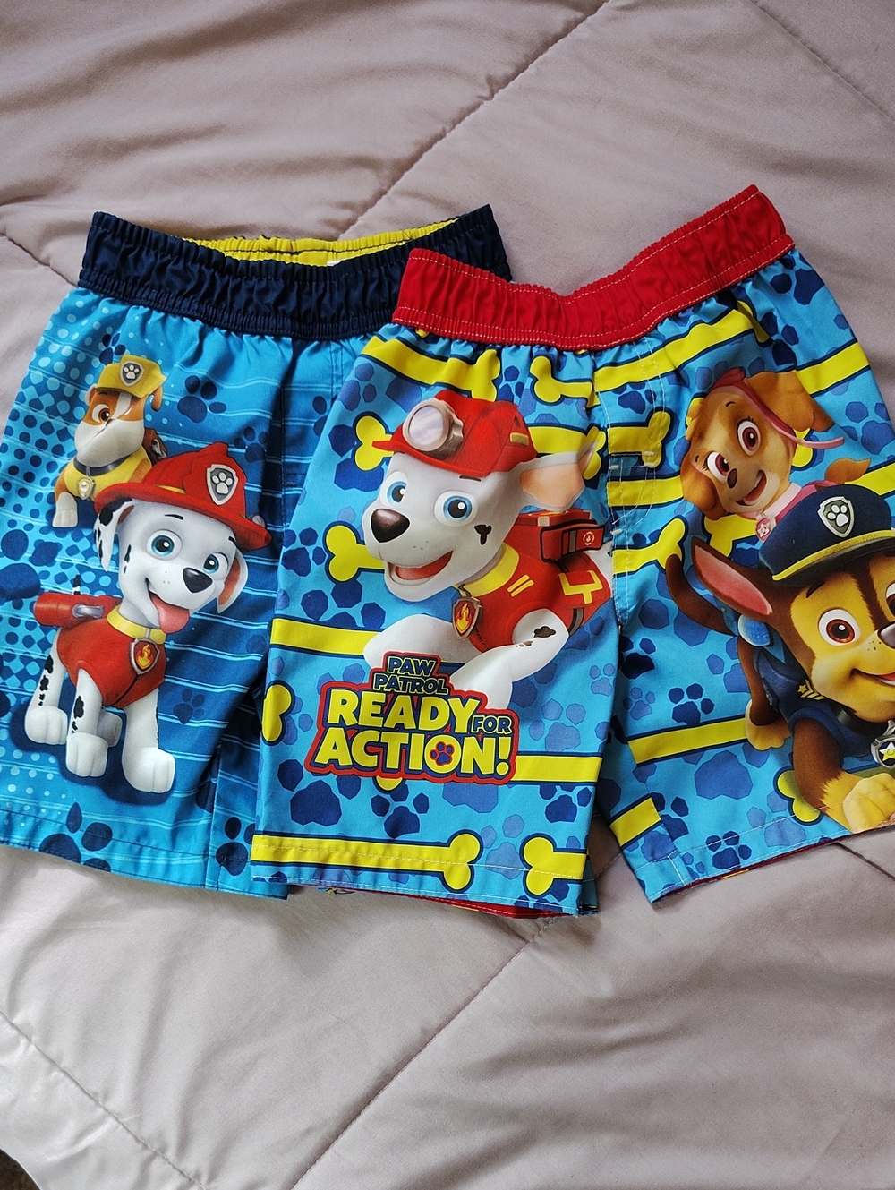 Nickelodeon Paw Patrol Blue Swim Shorts with Red Waistband